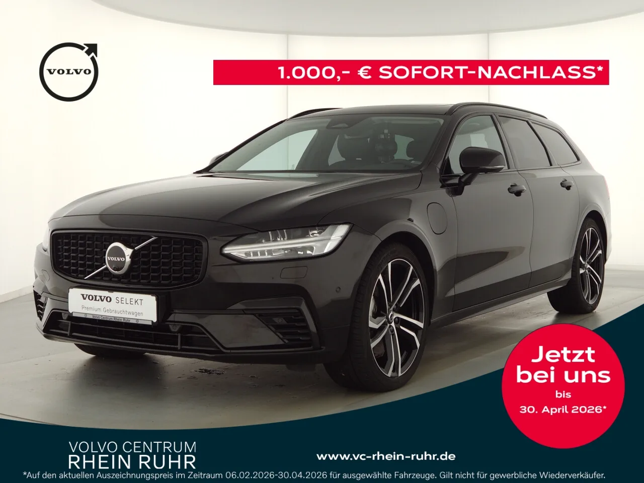 VOLVO V90 T8 AWD Plus Dark+360Kam+Pano+LM20+Nappa+Luft - 456 PS