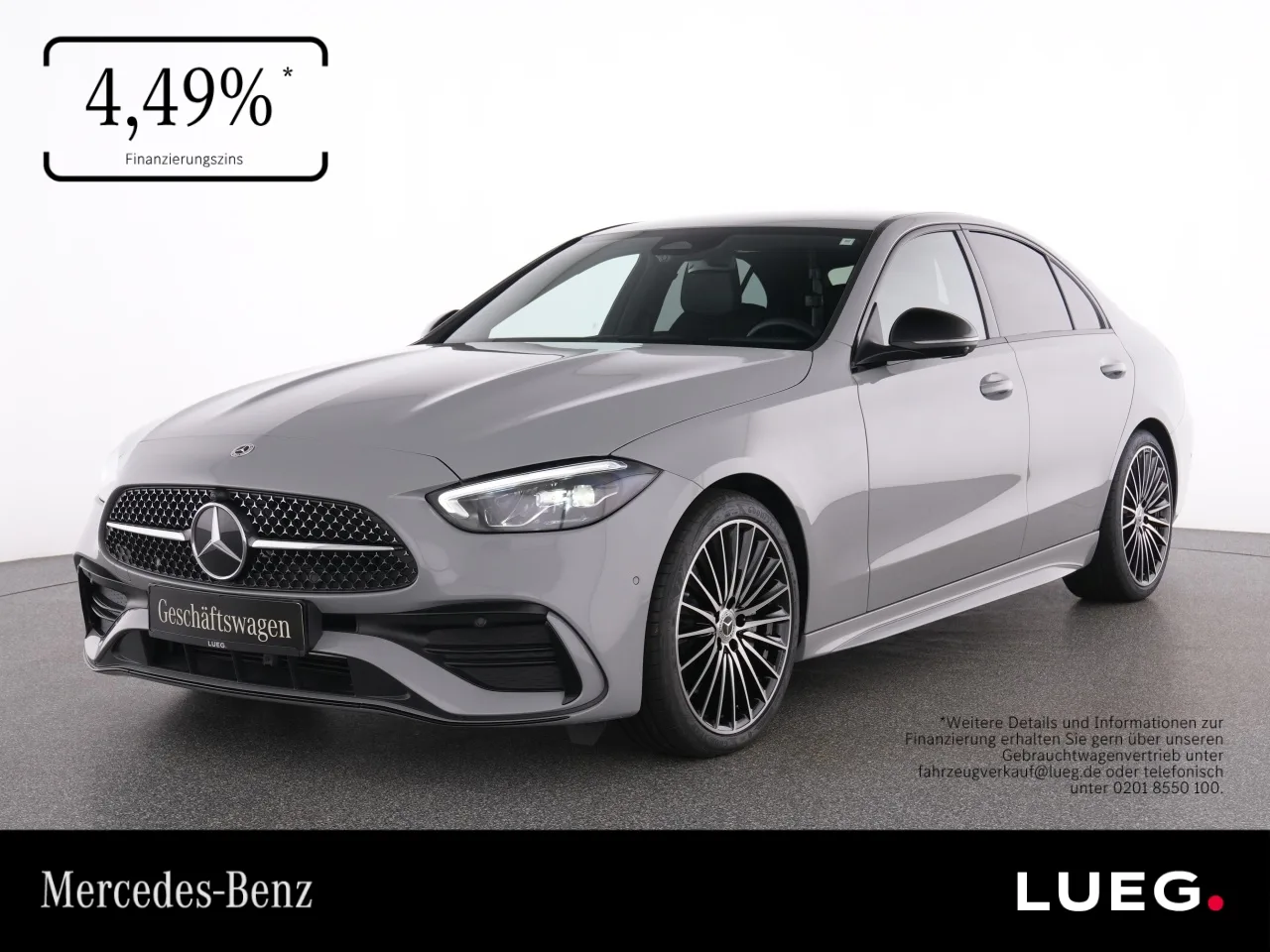Mercedes-Benz C 180 AMG+NIGHT+19+AMG-ABRISSKANTE+MEMORY+360°+ - 170 PS