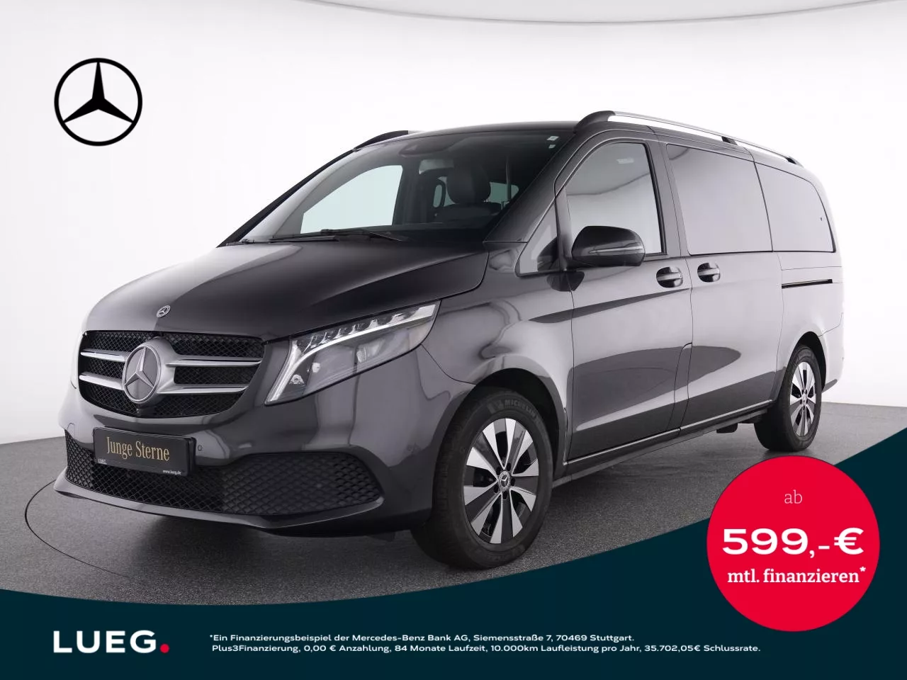 Mercedes-Benz V 300 d 4M Pano+Burm+LED-ILS+AHK+Sthzg+Leder+360 - 237 PS