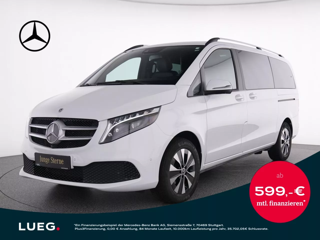 Mercedes-Benz V 300 d 4M Pano+Burm+LED-ILS+AHK+Sthzg+Leder+360 - 237 PS