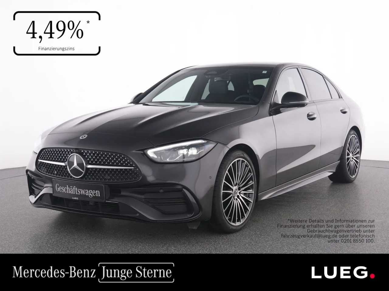 Mercedes-Benz C 180 AMG+NIGHT+19+AHK+SOUND+MEMORY+360°+TOTW.+ - 170 PS