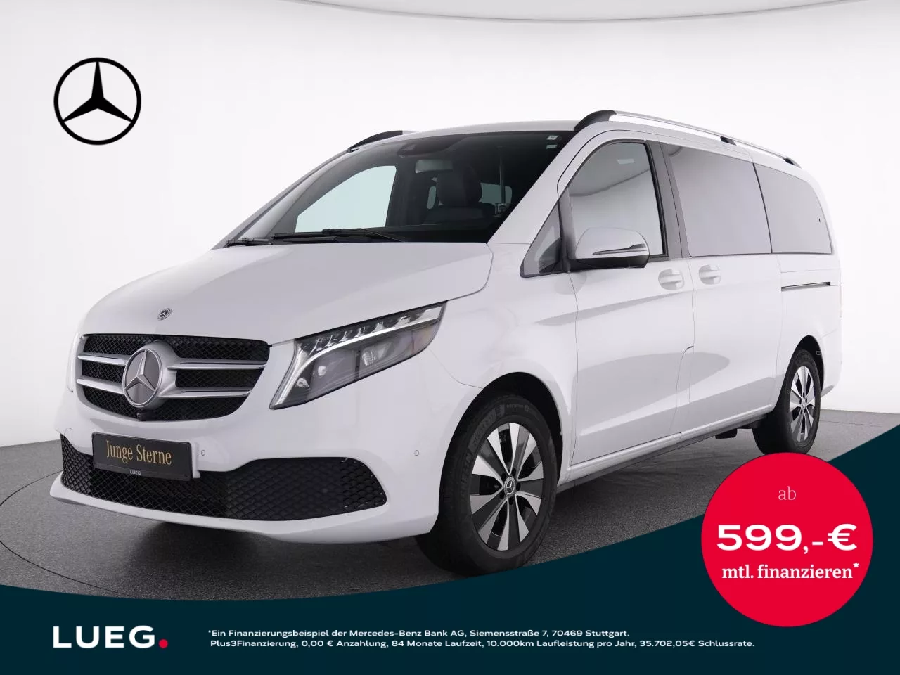 Mercedes-Benz V 300 d 4M Pano+Burm+LED-ILS+AHK+Sthzg+Leder+360 - 237 PS
