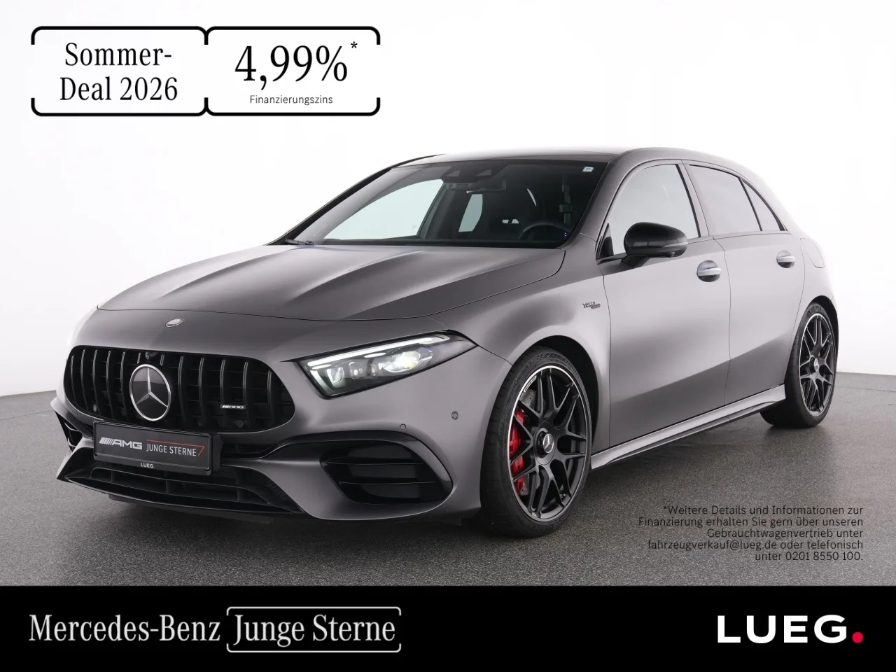 Mercedes-Benz A 45 S AMG 4M+ MBeam+Pano+AHK+Burm+Night+19+360 - 422 PS
