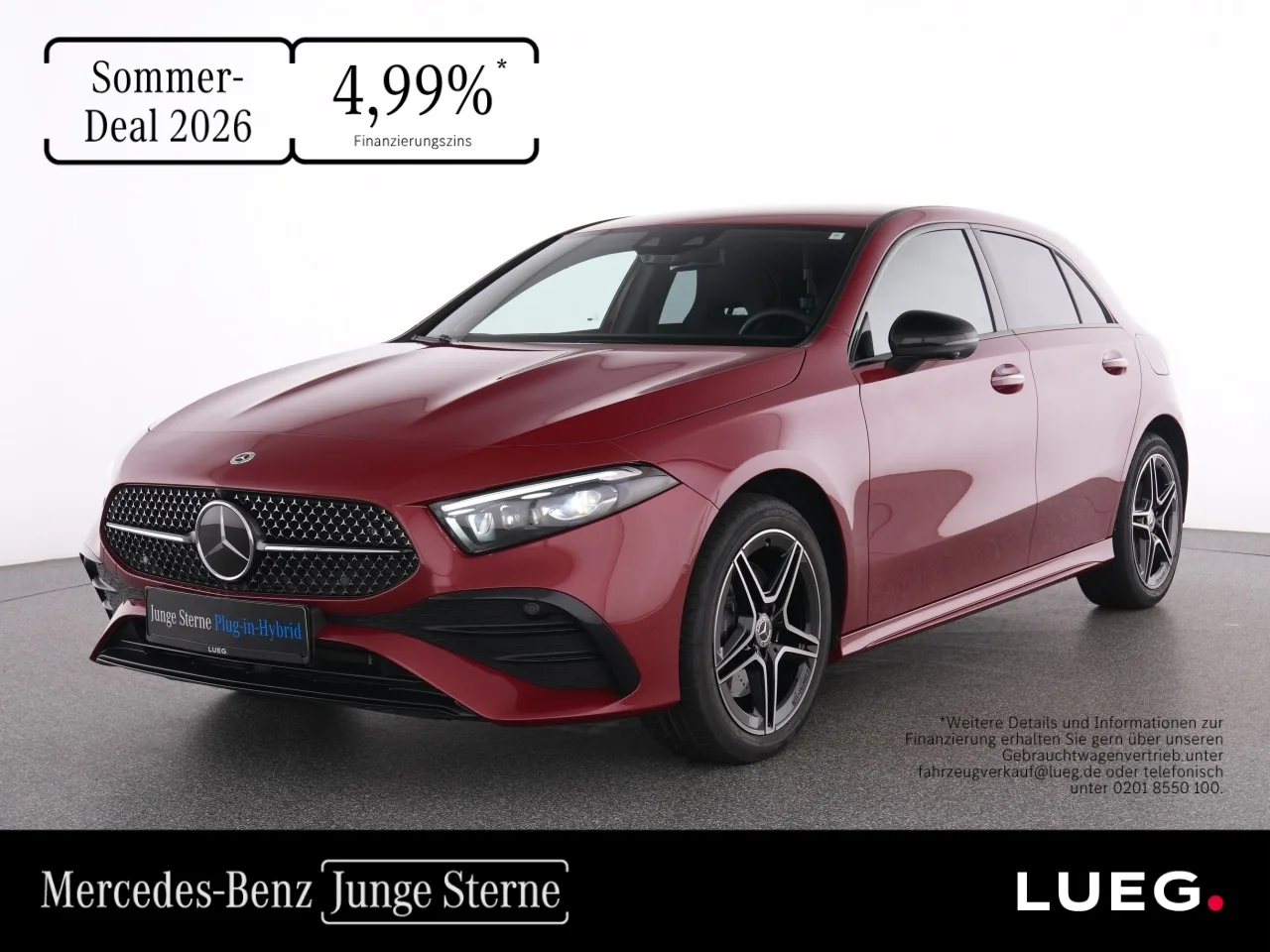 Mercedes-Benz A 250 e AMG+NavPrm+MBeam+Burm+KeyG+Night+EDW+360 - 163 PS
