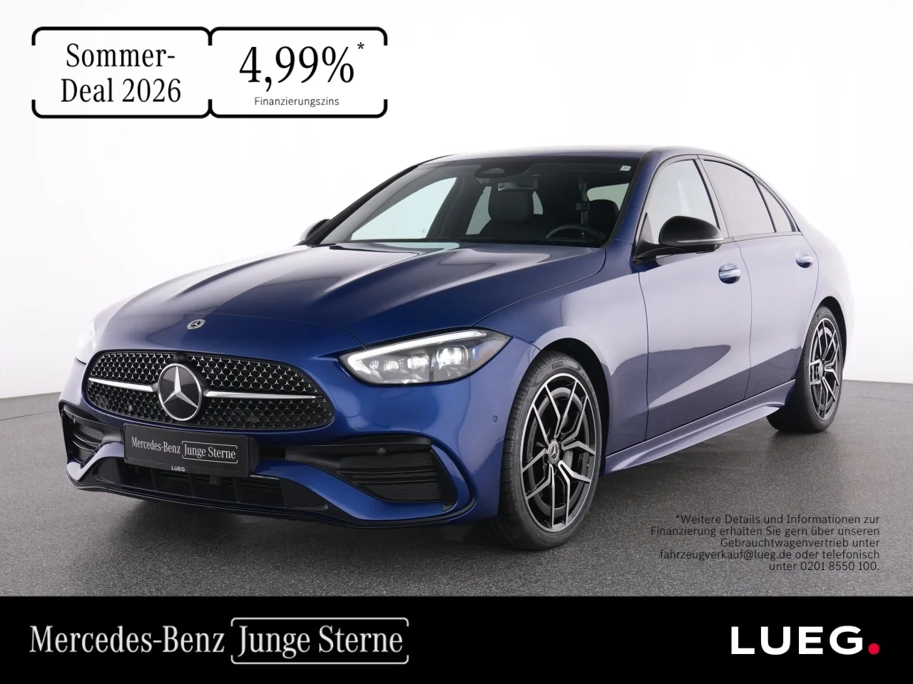 Mercedes-Benz C 220 d AMG+MBUX+DLight+AHK+Key+ESHD+Amb+19+360° - 200 PS