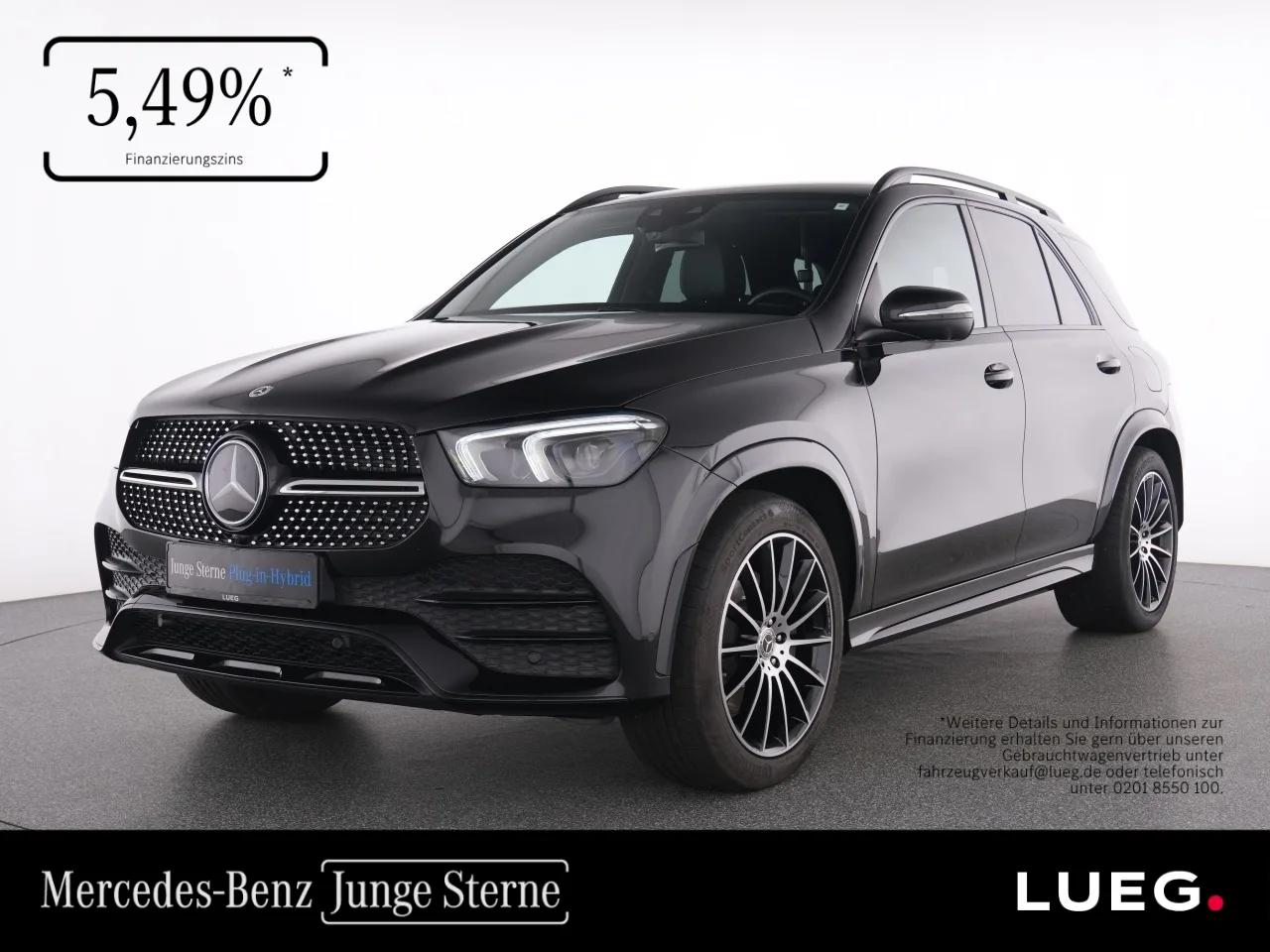 Mercedes-Benz GLE 350 de 4M AMG+MBUX+Burm+LED+21+Night+HUD+360 - 194 PS