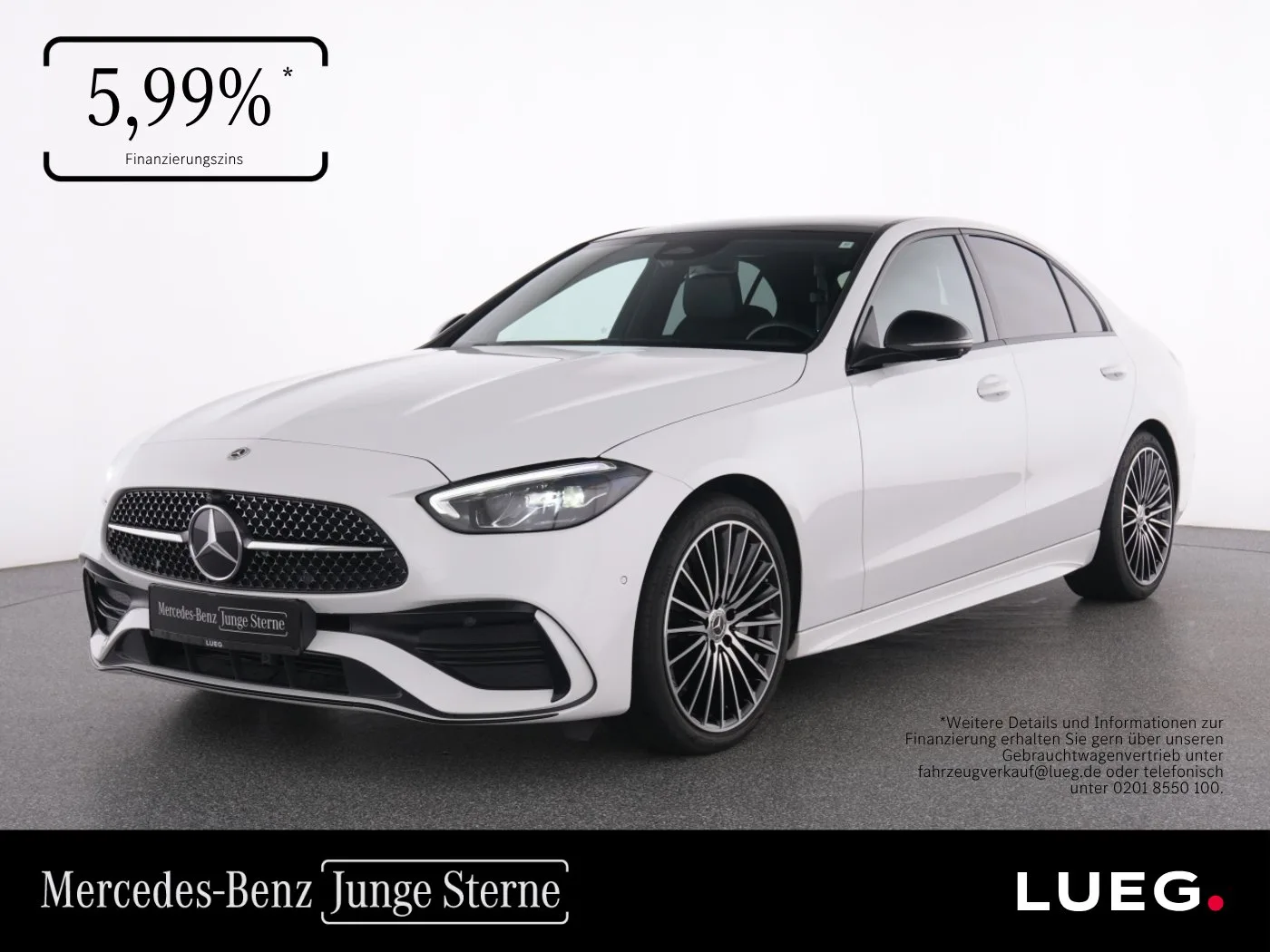 Mercedes-Benz C 200 d AMG+Pano+LED+Night+Sound+360+Totw+Ambie+ - 163 PS