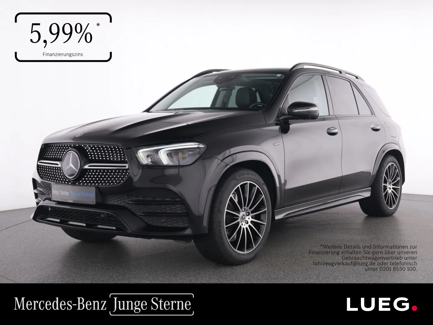 Mercedes-Benz GLE 350 de 4M AMG+MBeam+Pano+AHK+Airm+HUD+360+21 - 194 PS