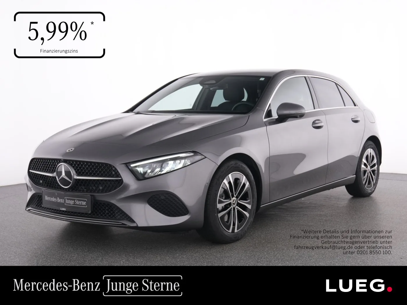 Mercedes-Benz A 200 Progressive+LED+360+Dist+Totw+PTS+FahrAss+ - 163 PS