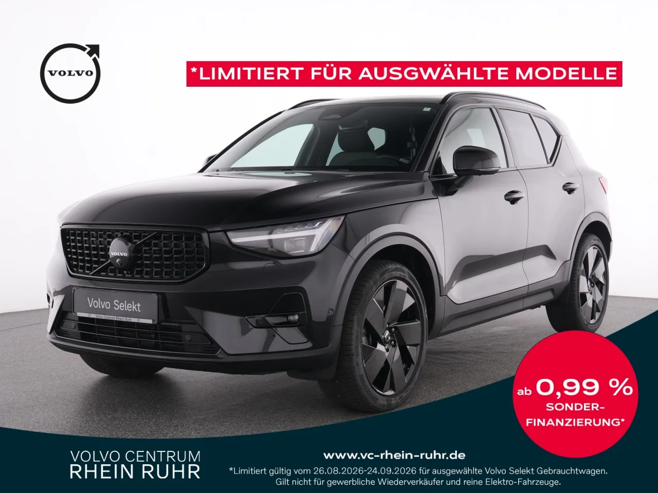 VOLVO XC40 B4 Plus Black+PANO+AHK+ACC+BLIS+360°KAM+DAB - 197 PS